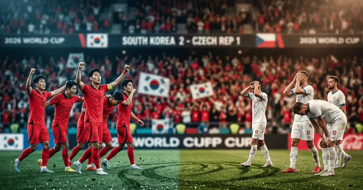 South Korea 2-1 Czech Republic